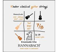 Hannabach Corde per chitarra classica Serie 890 MT per 7/8 chitarra per bambini Mensur: 62-64cm - Sol3 wound - 8903MTW 7/8