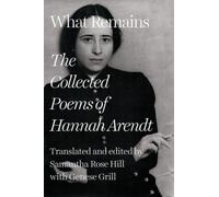 Hannah Arendt What Remains (Copertina rigida)