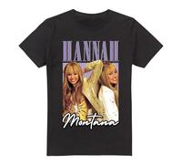 Hannah Montana Maglietta Montaggio Uomo (3XL) (Nero)