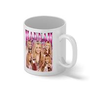 Hannah Montana Vintage Y2K Pop Star Collage Mug - 2000s Nostalgia Retro Coffee Cup Gift Bianco tazza di caffè Mug