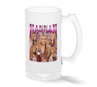 Hannah Montana Vintage Y2K Pop Star Collage Mug - 2000s Nostalgia Retro Coffee Cup Gift Trasparente tazza di birra Stein 0.5L