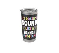 HANNAH Personalized Women's Gift Custom HANNAH Bicchiere termico in acciaio inox doppia parete