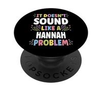 HANNAH Personalized Women's Gift Custom HANNAH PopSockets PopGrip Adesivo