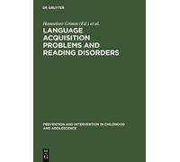 Hannelore Grimm Language acquisition problems and reading dis (Copertina rigida)