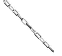hannger Catena in acciaio inossidabile, 1,9 cm x 1,2 m, resistente, catena di sicurezza in metallo resistente, per recinzione, cancello, antifurto, vela, campeggio, stendibiancheria, altalena, catene