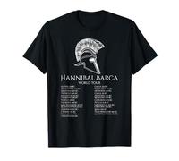 Hannibal Barca World Tour Ancient Roma Carthaginian History Maglietta
