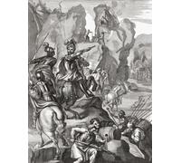 Hannibal e il suo esercito attraversando le Alpi nel 218 a.C. durante la seconda guerra punica. Gli uomini che versano liquido a barili (parte superiore e inferiore dell'immagine) ricreano una parte