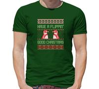 Hanno Un Saltellante 'Buon Natale - T-Shirt - Natale Pinguino Divertente Festivo