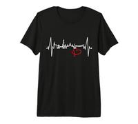 Hannover Skyline Battito del Cuore Germania Amo Hannover Maglietta Premium