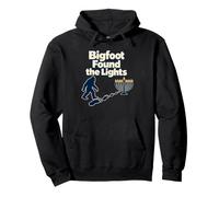 Hannukah Bigfoot Menorah Impronte Felpa con Cappuccio
