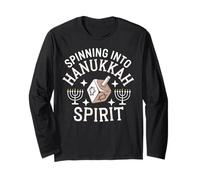Hannukah Festa ebraica Chanukah Dreidel Champion Maglia a Manica
