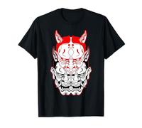 Hannya Maschera Triplo Demone Oni Maglietta