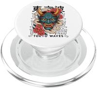 Hannya Oni Mask Devil Yokai - Maschera giapponese con tatuaggio demone PopSockets PopGrip per MagSafe