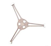 HanOaki Anello girevole per microonde, 24,5 cm, resistente al calore, in PPC, con design triangolare stabile, adatto a diverse marche di forni