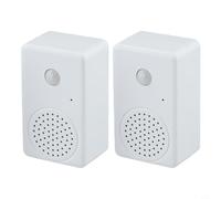 HanOaki Campanello con sensore di movimento, con rilevamento a infrarossi da 6 m, sistema di allarme per ingressi aziendali, cicalino di benvenuto registrabile per il monitoraggio della sicurezza del