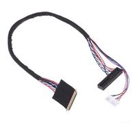 HanOaki Cavo schermo per computer portatile Display 40 pin LVDS I-PEX20455 20453 6-Line Dual 6-Bit Cavo in fibra ottica compatibile con schermi LCD da 10,1 "a 18,4" - Nero 60 cm (B)