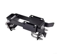 HanOaki Chiusura a catena a doppio cancello in acciaio resistente con foro di bloccaggio integrato per telai di porte a tubo rotondo 1 375, design resistente alle intemperie per una maggiore sicurezza