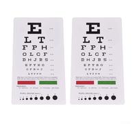 HanOaki Diagramma oculare e righello PD per test di visione, strumenti optometrici in PVC con scala chiara per una misurazione accurata degli occhi, lettere e versioni digitali, righelli oftalmologici