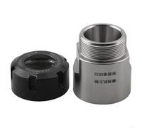 HanOaki ER Collet Adapter ER11-ER32 per asta di prolunga per macchina per incisione mandrino CNC - Kit di accessori per utensili (ER32-ER32 con dado)