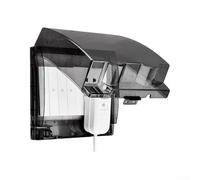 HanOaki Interruttore da soffitto per bagno con coperchio impermeabile e fibbia di bloccaggio rialzata per un facile accesso e una protezione affidabile contro l'esposizione all'umidità (nero)