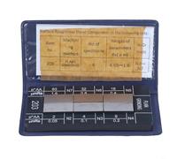 HanOaki Kit di confronto di rugosità Ra 0,05-12,5, campioni di finitura superficiale in acciaio al carbonio per processi di fresatura e tornitura e rettifica, set di strumenti di misurazione