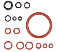 HanOaki Kit di guarnizioni ad anello per Saeco e per macchine da caffè Gaggia, 15 pezzi, in silicone, nero e rosso, 8,9 x 8,9 x 3,3 cm, impermeabile e a prova di perdite, facile installazione