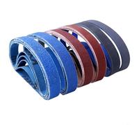 HanOaki Kit di nastri abrasivi 30 x 3/4 di pollice 30 PCS Set Per Affilatrice Cuciture piatte Rivestimento elettrostatico Cinghie abrasive Per Legno Metallo Plastica Lucidatura Rettifica Sostituzione