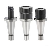 HanOaki NT40 ER Mandrino pinza CNC portautensili con gambo pinza di fresatura metrica, struttura in acciaio ad alta velocità, compatibile con serraggio accurato del mandrino NT40 per lavorazione