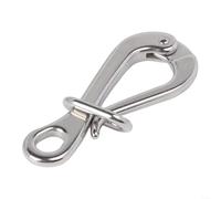 HanOaki Pelican Hook & Eye 100 mm 316 in acciaio inox con collegamento a sgancio rapido per applicazioni marine e hardware barca, zattere di salvataggio collegamento Shackle Lifeboat arrampicata