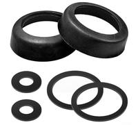 HanOaki Pompa a pressatura manuale in pelle kit di parti con ciotole e guarnizioni, adatto per la riparazione di pompe a pressione manuale e uso prolungato (nero)