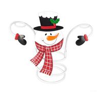 HanOaki Portabottiglie di vino in metallo con Babbo Natale e pupazzo di neve, organizer da scrivania per mantenere le bottiglie di vino e i bicchieri ordinatamente organizzati, adatto per bar o uso