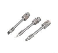 HanOaki Punte per saldatore con interfaccia 510, confezione da 3, filettatura M7, punta in rame placcato argento per saldatore a batteria da 8-10 W
