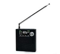 HanOaki Ricevitore radio DSP con SI4732 e ESP32-S3, schermo IPS da 1,9 pollici per AM/FM/SW/Airband, antenna Hi-Z integrata e batteria da 3000 mAh per ascolto portatile (asta di torno)