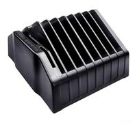 HanOaki Scatola organizer per stencil in gomma con slot espandibili per stoccaggio in rete di stagno, soluzione compatta per spazio di lavoro 12,9 x 6,8 cm, nero