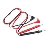HanOaki Set di puntali per multimetro con sonde a clip, terminali a penna, cavo da 72 cm, asta morbida, ago in rame per voltmetro digitale, confezione da 2