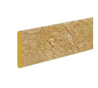 HanOaki Striscia adesiva 3D spessa e anti-collisione da parete per decorazione domestica, in schiuma di cotone, autoadesiva, 2 m, colore: oro