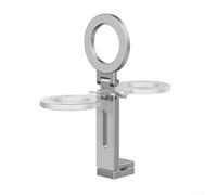 HanOaki Supporto magnetico per telefono con rotazione a 360 gradi e design antiscivolo, struttura in alluminio ultraleggero, compatibile con smartphone e treppiedi per viaggi e sicurezza domestica