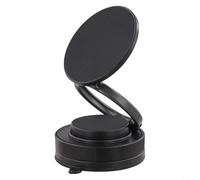 HanOaki Supporto per telefono da auto con design pieghevole e girevole con ventosa e magneti magnetici N52 (nero)