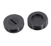 HanOaki Tappi porta spazzole in plastica nera al carbonio, 2 pezzi, 13-22 mm, compatibili con smerigliatrice angolare, trapano, sega elettrica, utensili manuali (22 mm)