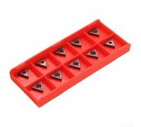 HanOaki TCMT 731 Indexable Inserti Set Di Dieci C6 Grado Tornio Carburo Tornio Strumenti Per Metalworking Acciaio 1/4 5/16 Taglio CNC Con Scatola