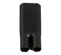 HanOaki Terminale per cavi termorestringenti elettrico, valutazione 1kV, parete media, rapporto 2:1, guarnizione antipolvere impermeabile per condotti industriali e protezione dei cavi, nero (2.2)