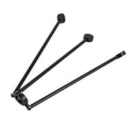 HanOaki Treppiede pieghevole in metallo per topografia Total Station, altezza 40 cm, con piede rotondo antiscivolo da 29 mm per stabilizzatore guida a pavimento