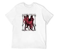 Hanoi Rocks Men's T-Shirt 80S Heavy Metal Glam Retro Rock Distressed Heather Tee White 3XL