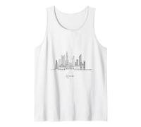 Hanoi Vietnam Skyline Asia Viaggi Souvenir Canotta