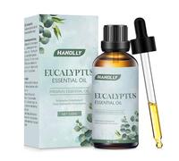 HANOLLY Olio Essenziale Eucalipto 100ml, Oli Essenziali per Diffusori Naturali, Profumati di Aromaterapia Olio per Massaggio Corpo, Candele Fai da Te, Diffusore, SPA, Bagno