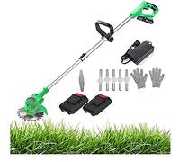 HanPiaoLiang Strimmer Elettrico Elettrico Cordless Strimmer 21v Garden Strimmers Garden Electric Plath Edger Tool Weed Brush Cutter Kit Potatrice Cutter Strumenti da Giardino con Sostituisci Lama