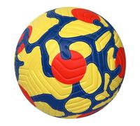 HanQZen Calcio n. 5 (2025) - Palla per ragazzi unisex per gli appassionati di calcio e tempo libero | Palla da strada di alta qualità (giallo-blu-rosso)