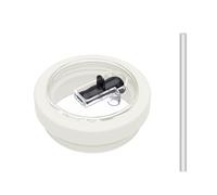 HanQZen Coperchio rimovibile aggiornato, a prova di perdite, compatibile con Stanley Cup a tenuta stagna, resistente alle perdite, riutilizzabile, compatibile con Stanley Cup con accessori (crema, 30