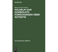Hans Aus Der Fue Wilhelm Von Humboldts Forschungen Über Ästhe (Copertina rigida)