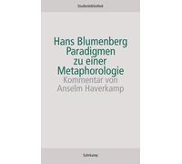 Hans Blumenberg An Paradigmen zu einer Metaphorologie (Suhrkamp Stud (Tascabile)